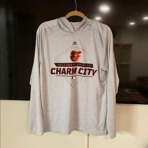 Baltimore Orioles long sleeve hooded shirt